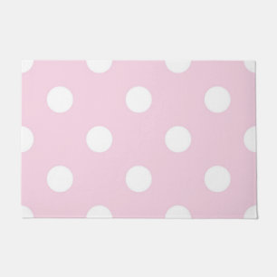 Polka dot pattern doormat