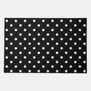 Polka dot pattern doormat