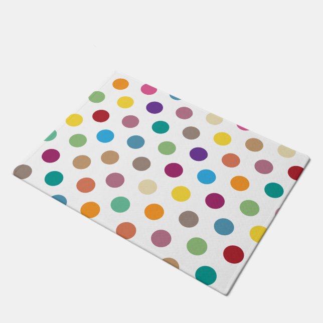 Polka Dot Pattern Doormat (Angled)
