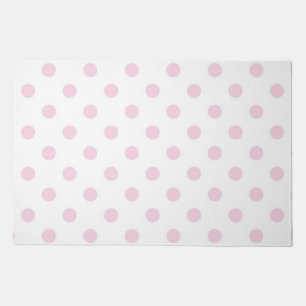 Polka dot pattern doormat