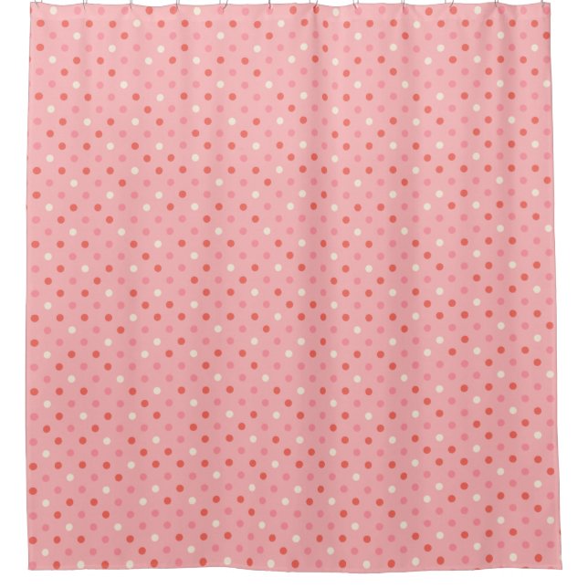 Polka dot pattern dot background shower curtain (Front)