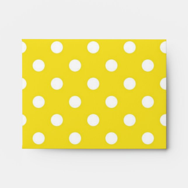 Polka dot pattern envelope (Front)