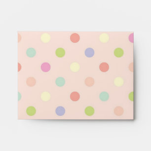 Polka dot pattern envelope
