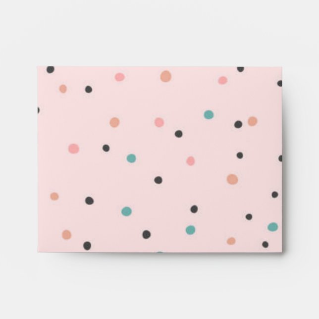 Polka dot pattern envelope (Front)