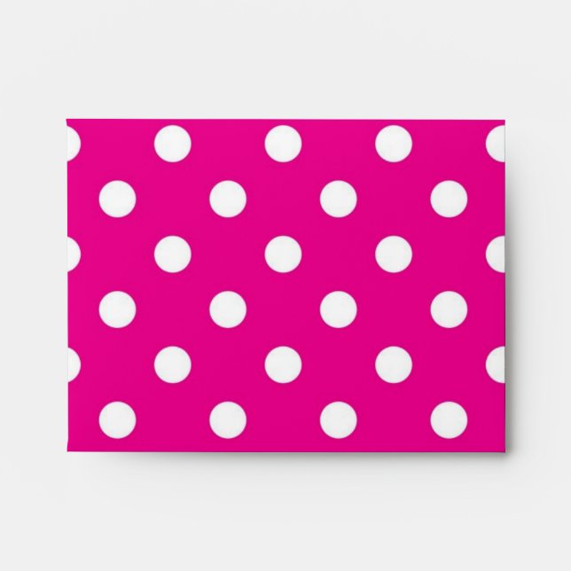 Polka dot pattern envelope (Front)