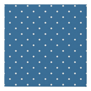 Polka dot pattern faux canvas print