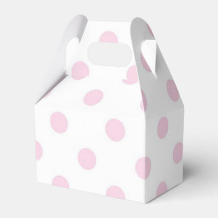 Polka dot pattern favor boxes