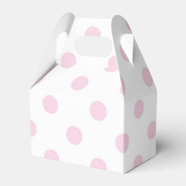 Polka dot pattern favor boxes (Front Side)