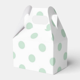 Polka dot pattern favor boxes