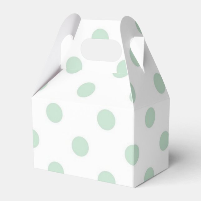 Polka dot pattern favor boxes (Front Side)
