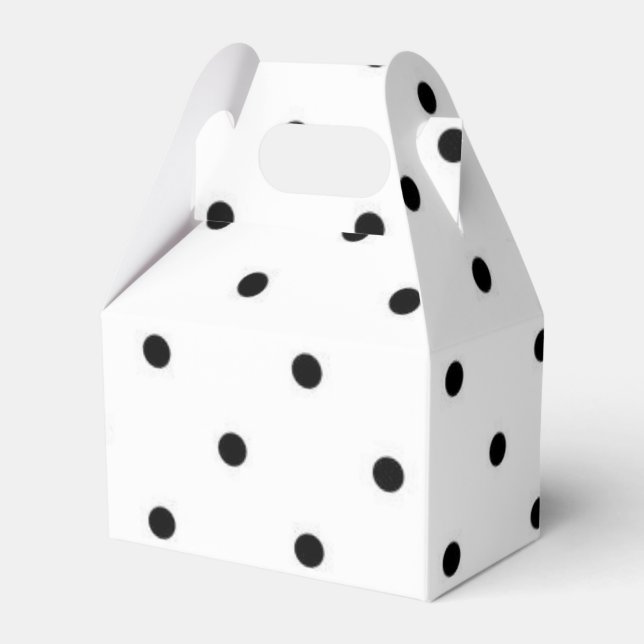 Polka dot pattern favor boxes (Front Side)