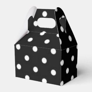 Polka dot pattern favor boxes
