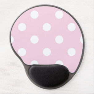 Polka dot pattern gel mouse pad