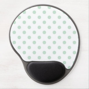Polka dot pattern gel mouse pad