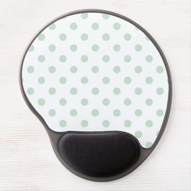 Polka dot pattern gel mouse pad (Front)
