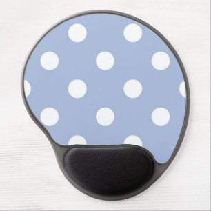 Polka dot pattern gel mouse pad