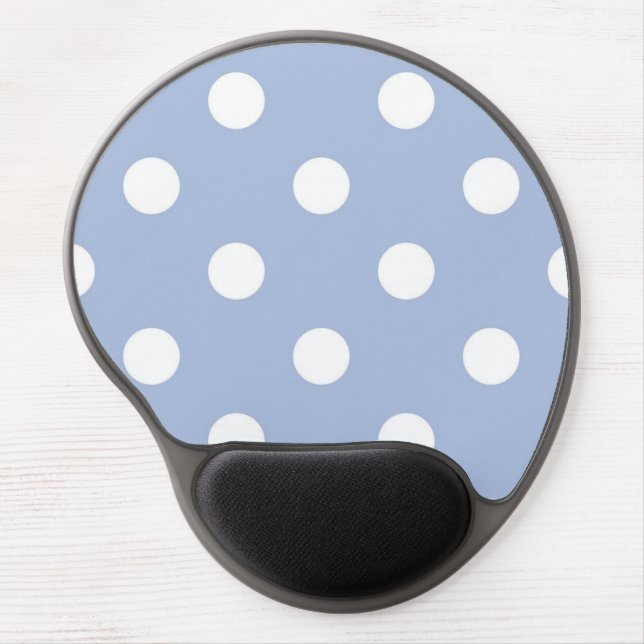 Polka dot pattern gel mouse pad (Front)