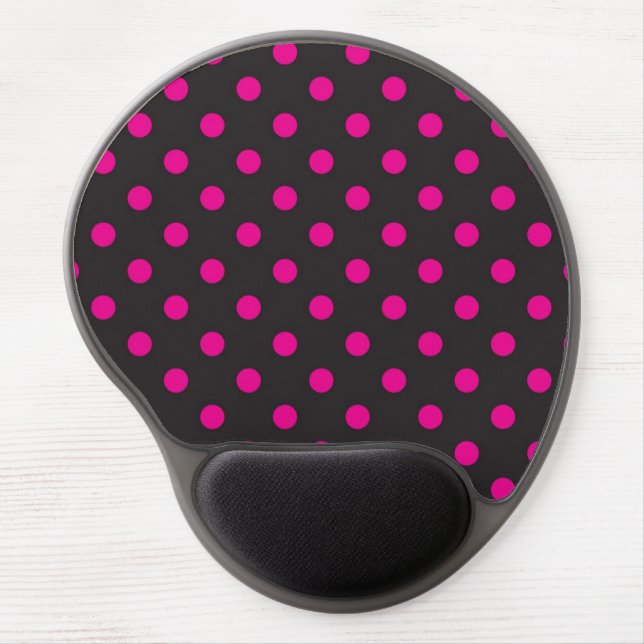 Polka dot pattern gel mouse pad (Front)