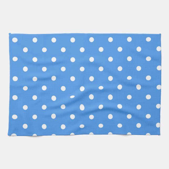 Polka dot pattern kitchen towel (Horizontal)