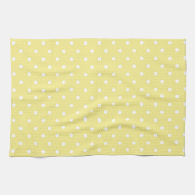 Polka dot pattern kitchen towel (Horizontal)