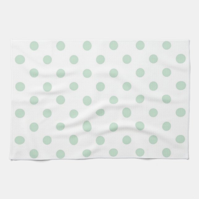 Polka dot pattern kitchen towel (Horizontal)
