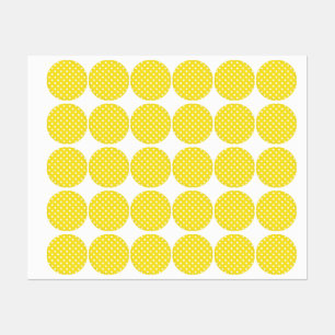 Polka dot pattern labels