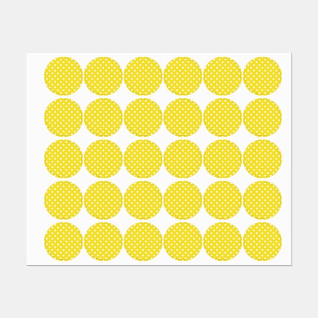 Polka dot pattern labels (Sheet)
