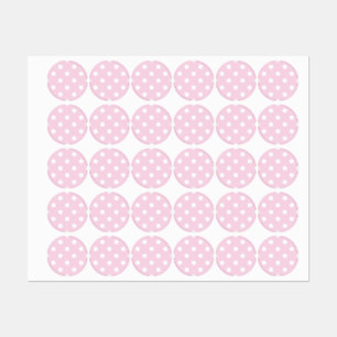 Polka dot pattern labels