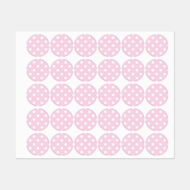 Polka dot pattern labels (Sheet)