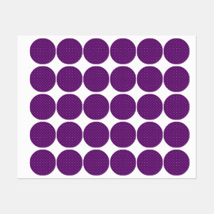 Polka dot pattern labels