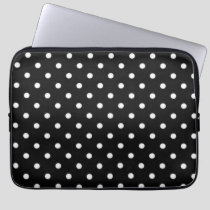 Polka dot pattern laptop sleeve