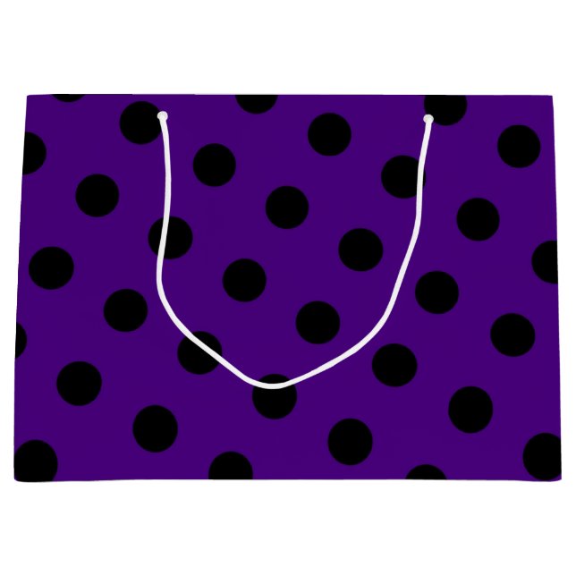 Polka dot pattern large gift bag (Front)