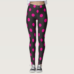 Polka dot pattern leggings