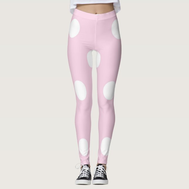 Polka dot pattern leggings (Front)