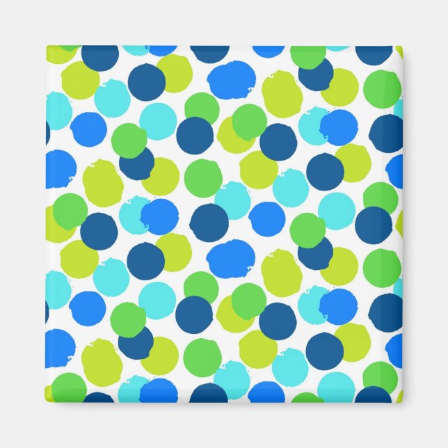 Polka dot pattern magnet (Front)