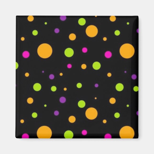 Polka dot pattern magnet (Front)