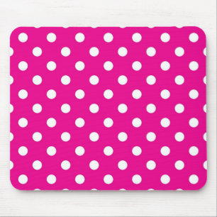 Polka dot pattern mouse pad