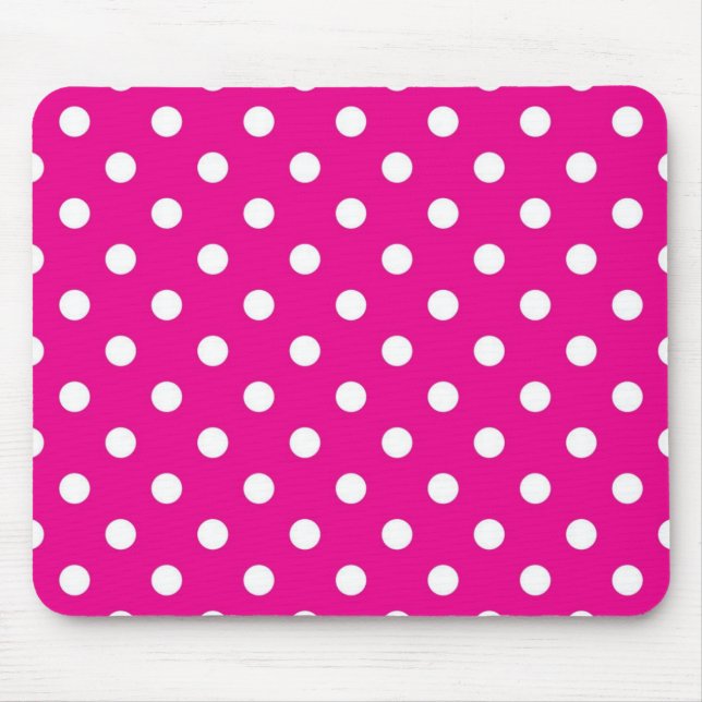 Polka dot pattern mouse pad (Front)