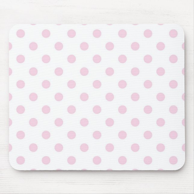 Polka dot pattern mouse pad (Front)