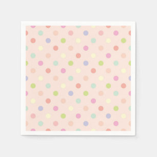 Polka dot pattern napkins