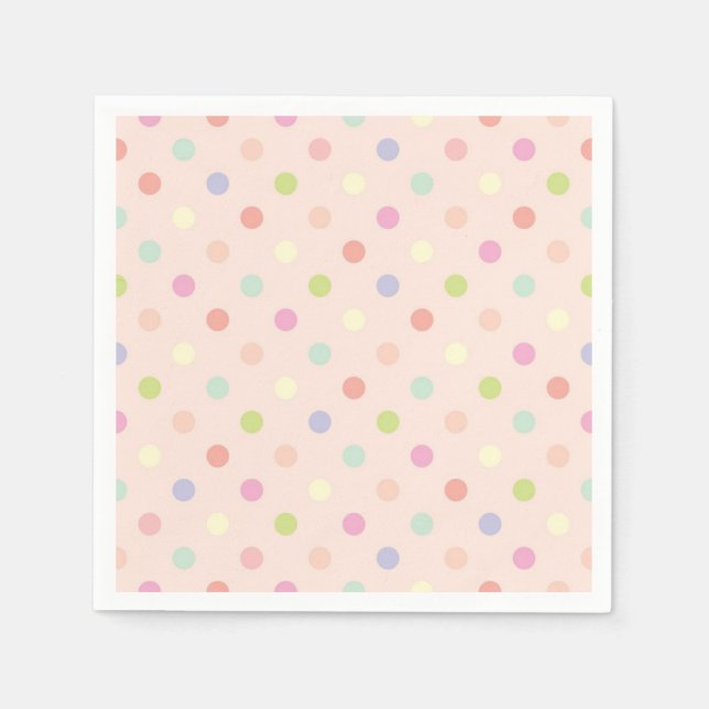 Polka dot pattern napkins (Front)