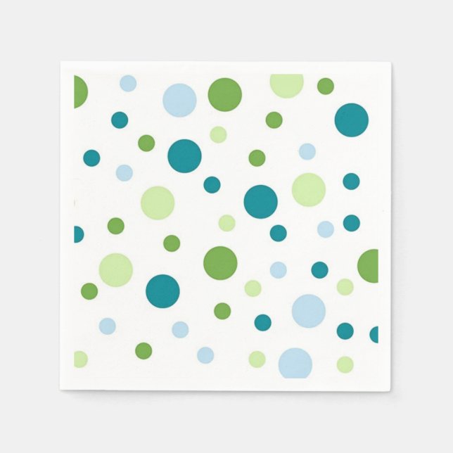 Polka dot pattern napkins (Front)