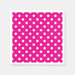 Polka dot pattern napkins