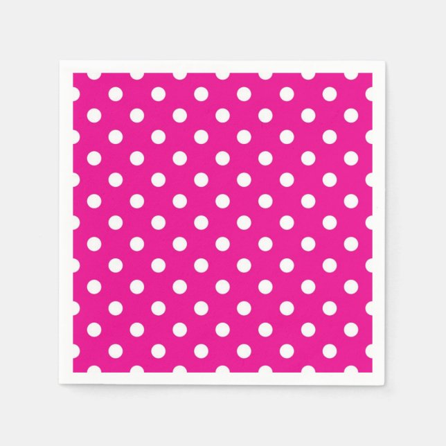 Polka dot pattern napkins (Front)