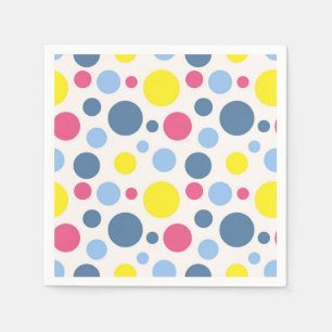 Polka dot pattern napkins