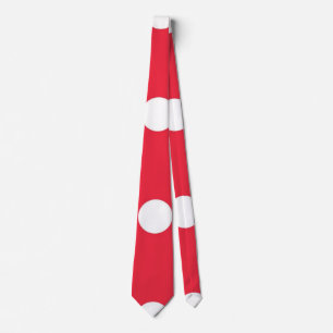 Polka dot pattern neck tie