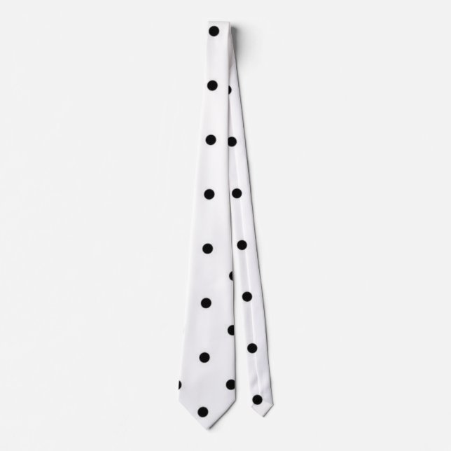 Polka dot pattern neck tie (Front)
