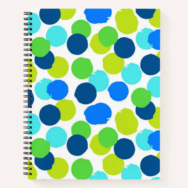 Polka dot pattern notebook | Zazzle