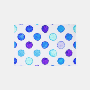 Polka dot pattern outdoor rug