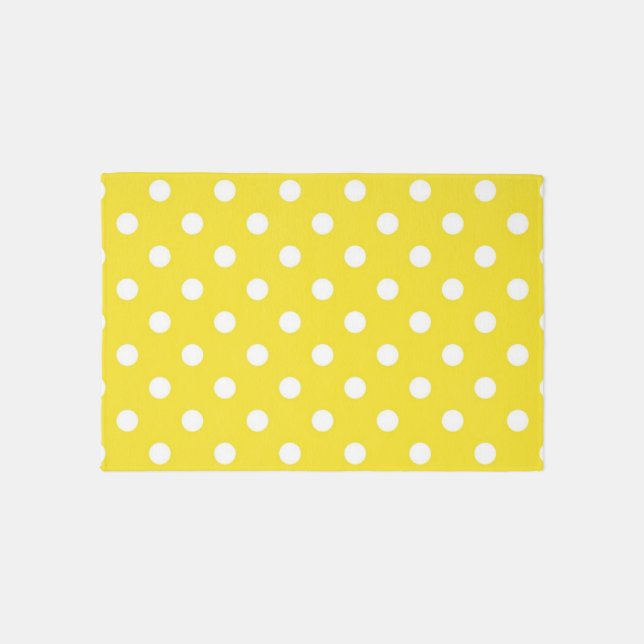 Polka dot pattern outdoor rug (Front)